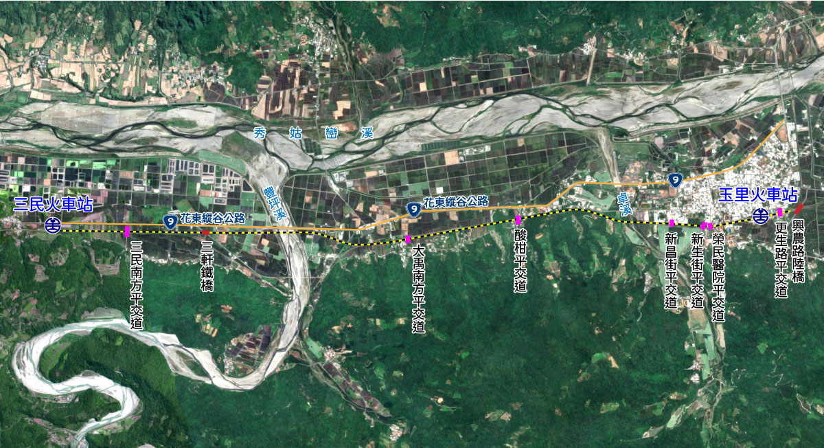 【最新承攬】花東地區鐵路雙軌電氣化計畫 CB03標三民至玉里土建及軌道工程