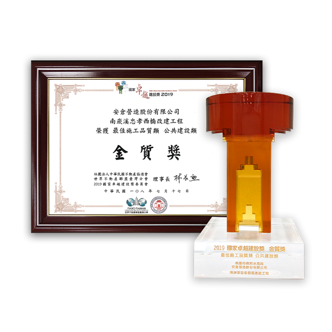 2019國家卓越建設獎金質獎